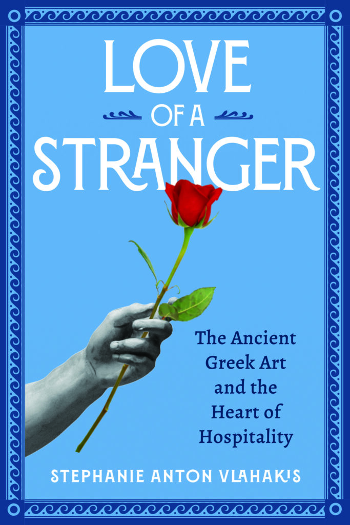 Love of a Stranger front cover. A statue hand holding a rose.